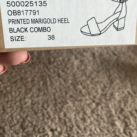 FREE PEOPLE Printed Marigold Block Heels - Picture 7 of 8